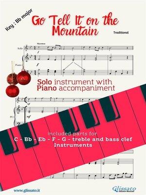 cover image of Go Tell it on the Mountain (in Bb) for solo instrument w/ piano